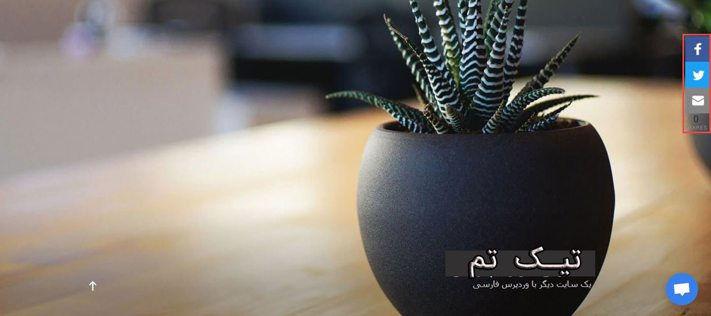 نمایش دکمه های اشتراک گذاری